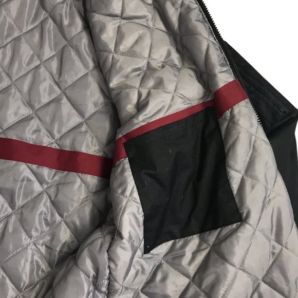 Atlas For Men Black Jacket Coat Sz Large Removable Hood Pockets Hockey Champions - Picture 9 of 12